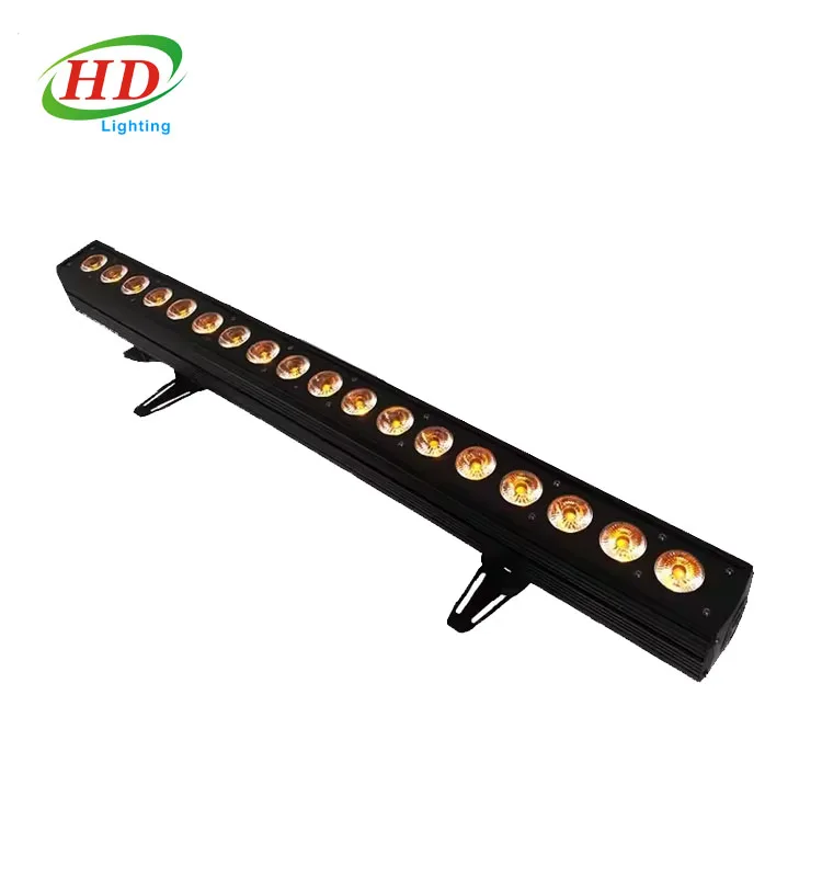 18x18W 6in1 RGBWAUV LED Matrix Light DJ Bar Spotlights Aluminum Body DMX512 Control Mode for Garden Application