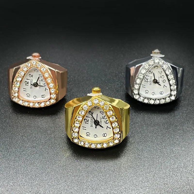 Finger Watches for Women Vintage Watch Ring Quartz Clock Finger Watch Ring for Women Finger