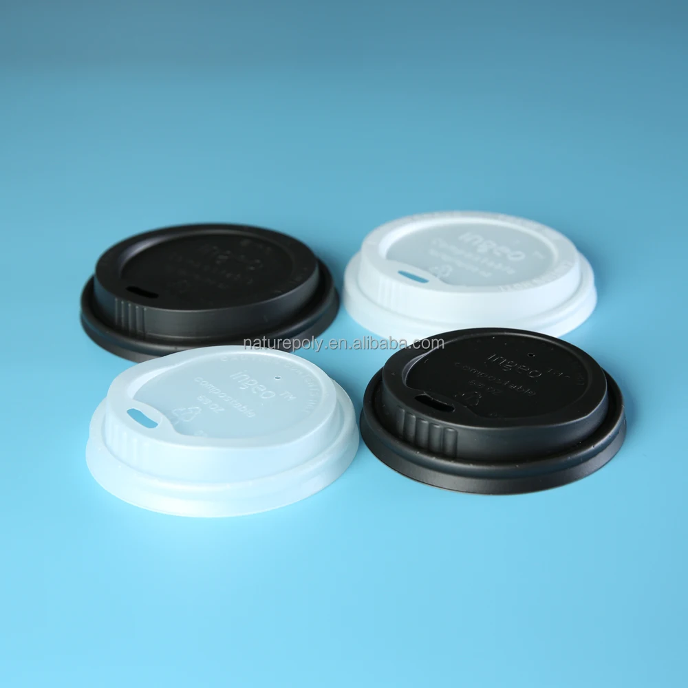 OEM Manufacturer Wholesale Custom Eco-Friendly Disposable Biodegradable Paper PLA Coffee Cup Lid Cup Lids