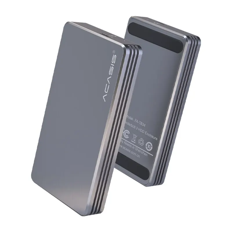 ACASIS Thunderbolt3 40Gbps NVME M.2 SSD Enclosure 2TB Aluminum USB-C with 40Gbps Cable For Laptop