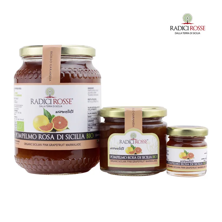 
Organic Pink Grapefruit Jam Marmalade Fruit Jam 