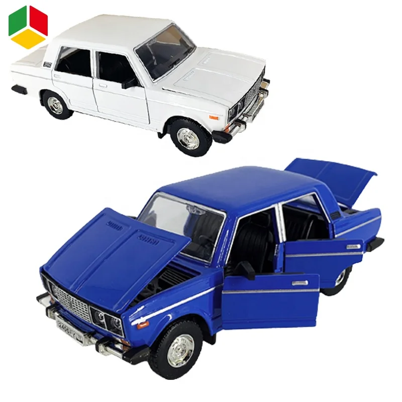 Литая модель российского лимузина QS 2023 в новом стиле 1:24 Lada автомобилей для мальчиков