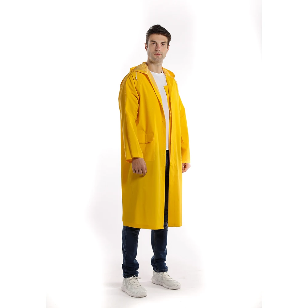 Custom rubber raincoats waterproof  jacket rainwear for adult