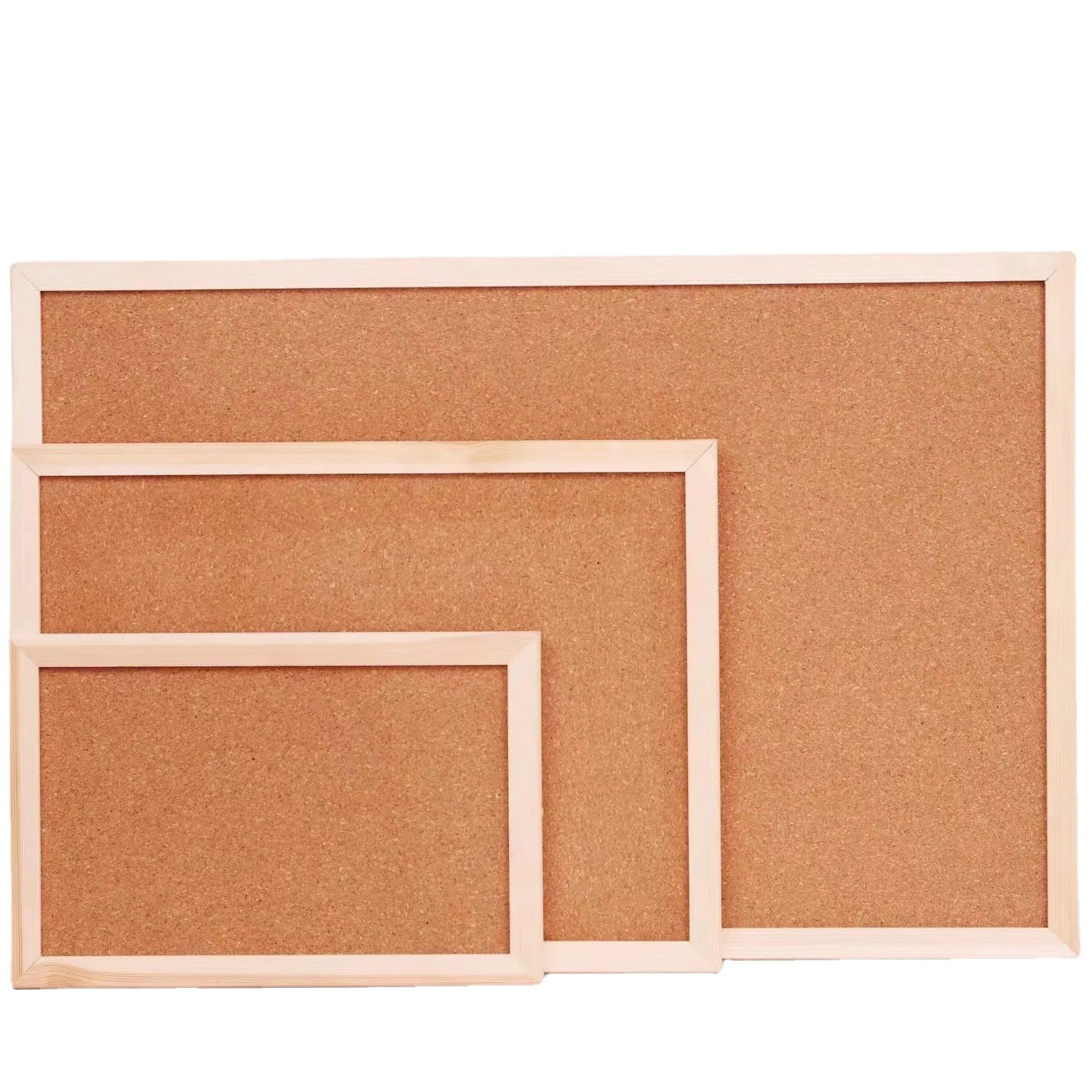 Hot sale 40x60CM INS style celebrity message board Dormitory simple solid wood frame photo wall cork board office stationery