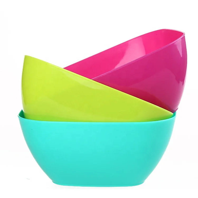 Reusable Unbreakable Easter Candy Dish Snack Bowl Plastic Party Serving Bowls for Side Dishes Pasta and Salad Dip