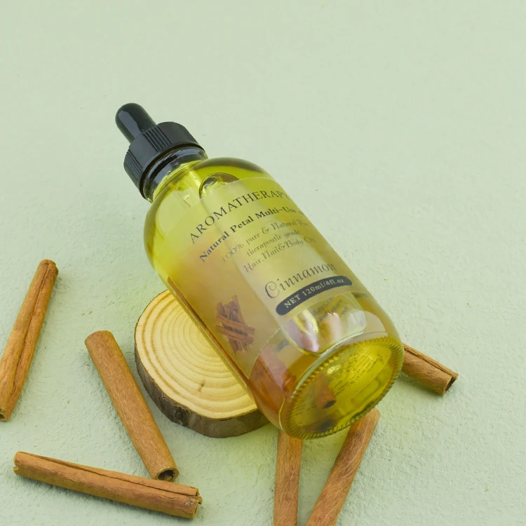 Wholesale organic flower oil hair nail skin face facial body massage rose lavender Cinnamon essential oil 100% pure vegan bulk