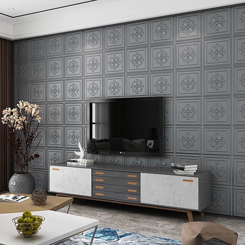 Custom Foam Wallpapers 3D Brick Wall Paper 3D Pe Wallpaper Walls Self Adhesive Wallpaper for Home Decoration