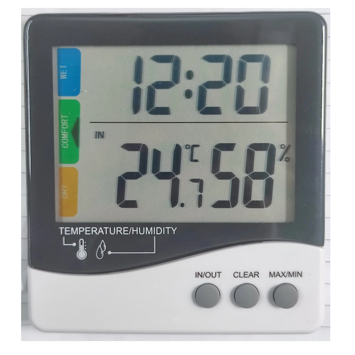 Цифровой термометр, комнатный гигрометр, комнатные Термометры и влажность с часами
