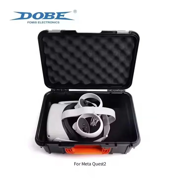 TY-3826S Carrying Storage Case Box for Meta Quest2/3/3S VR Head Strap Controller Portable Hard Protective Case Travel Bag