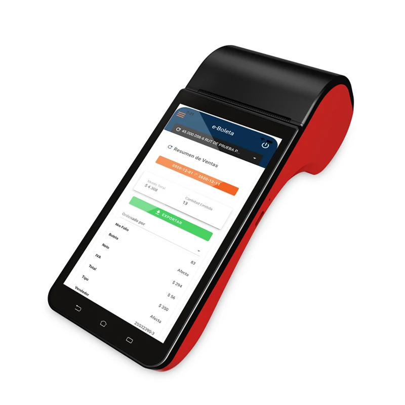 5,5 дюймов AndroidHandheld сенсорный экран Pos-система устройство Портативный Pos-терминал с принтером для лотерейного билета