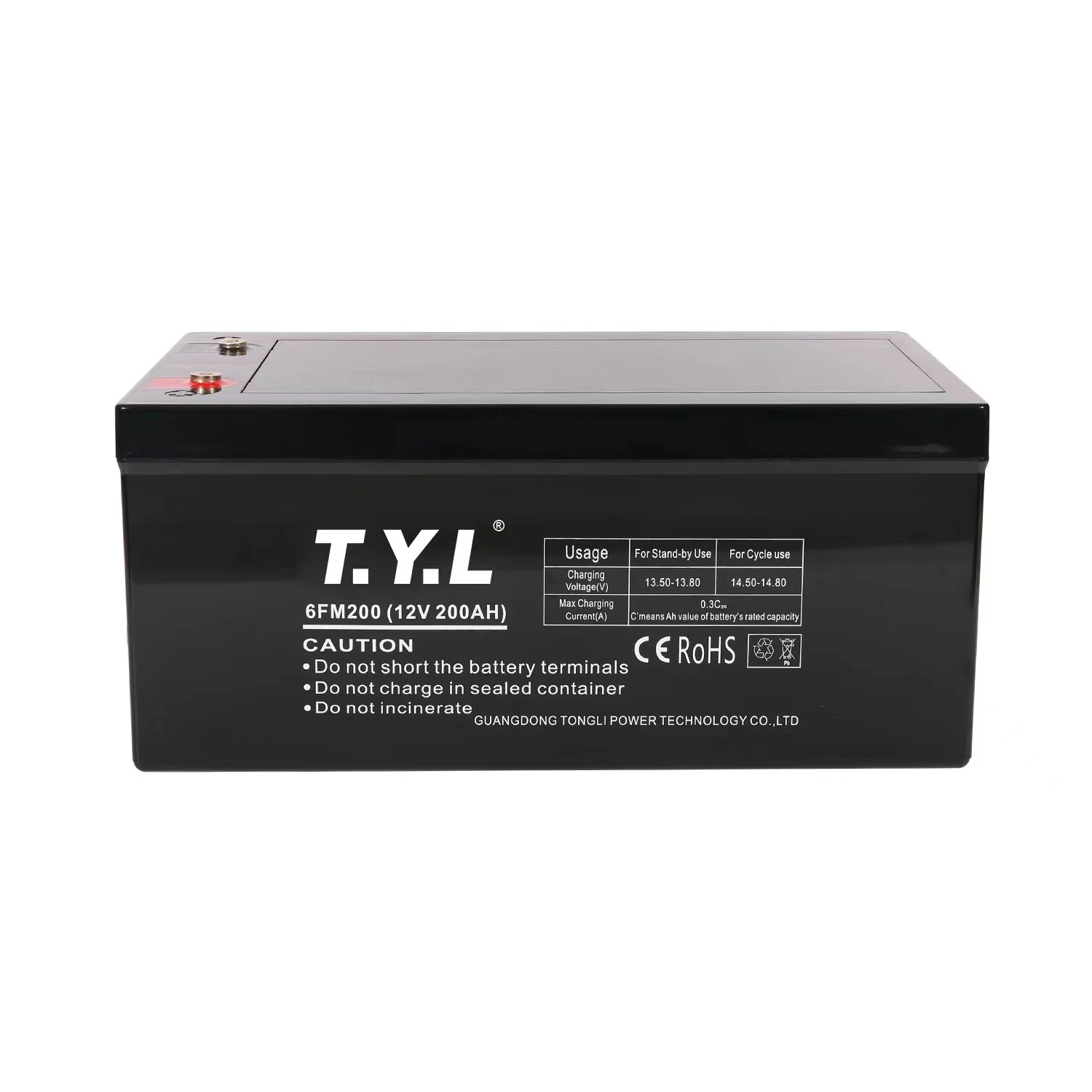 TYL Guangzhou solar energy storage battery 200Ah 250Ah 300Ah Deep Cycle Solar Storage Battery GEL 12V 100Ah Lead Acid Batteries
