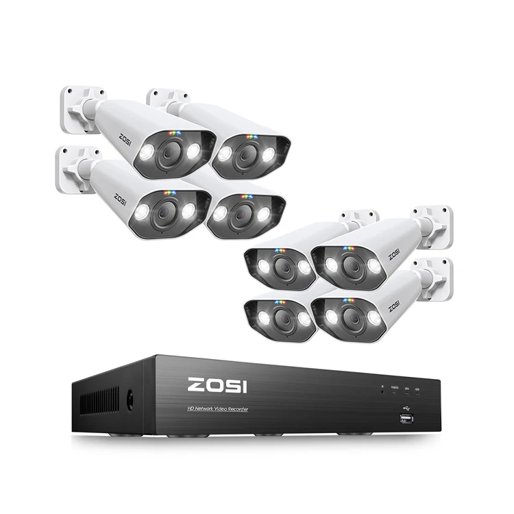 8MP 8CH 16CH nvr kit security 5MP ip camera system cctv POE cameras kit