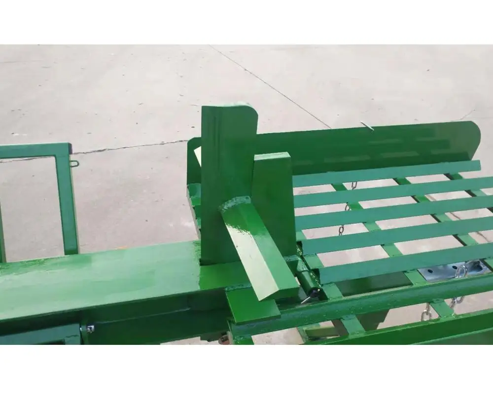 15hp gasoline hydraulic log splitter 50 ton splitting force, electric start EPA approved with hydraulic log lifter and log deck