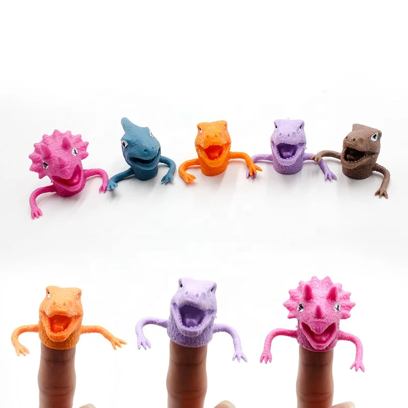 Finger Puppet TPR Dinosaur Finger Toy Animal Finger Puppet Doll