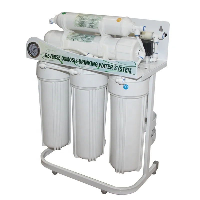 OEM Metal Stand 75GPD RO System Water Purifier with Pressure Tank RO Membrane Filter Professional Manufacturer