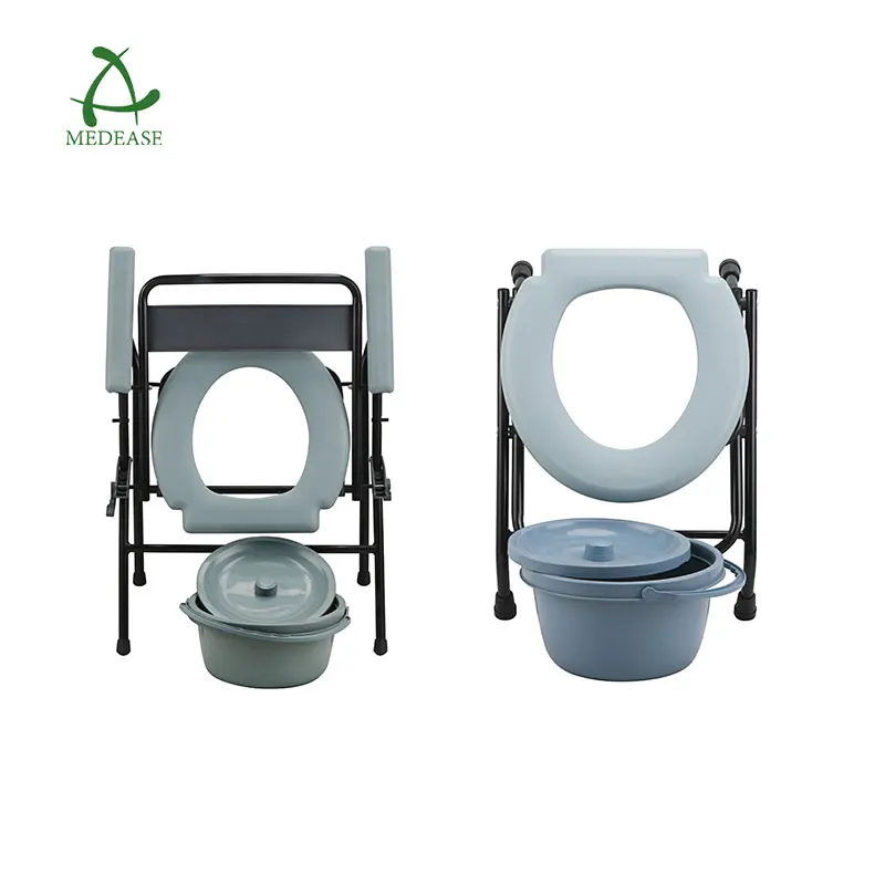 Rehabilitation Products Single Seat Home Medical Commode Weight Capacity 150 Kgs Easy Tool Sit Lavatory Chair