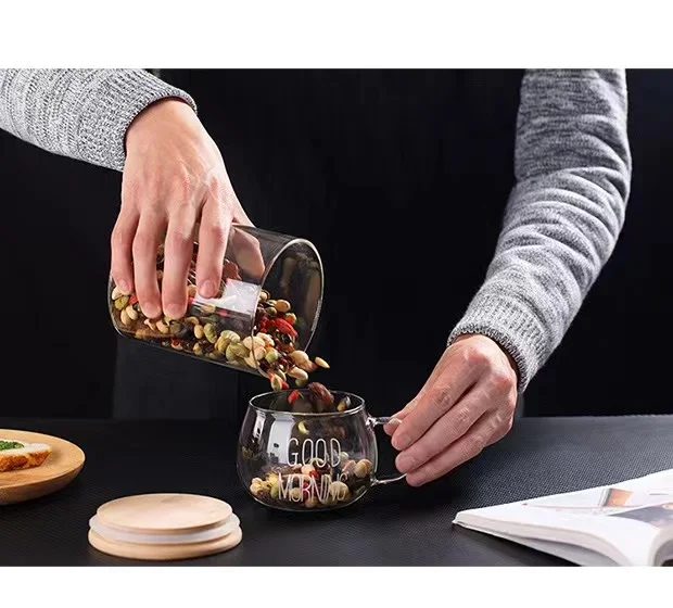 High boron silicon glass breakfast juice cup coffee cup