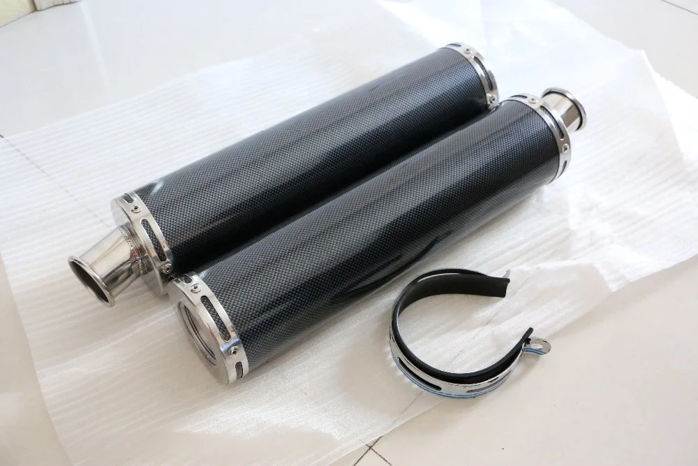 Высококачественная выхлопная система для мотоцикла, выхлопной глушитель из углеродного волокна
