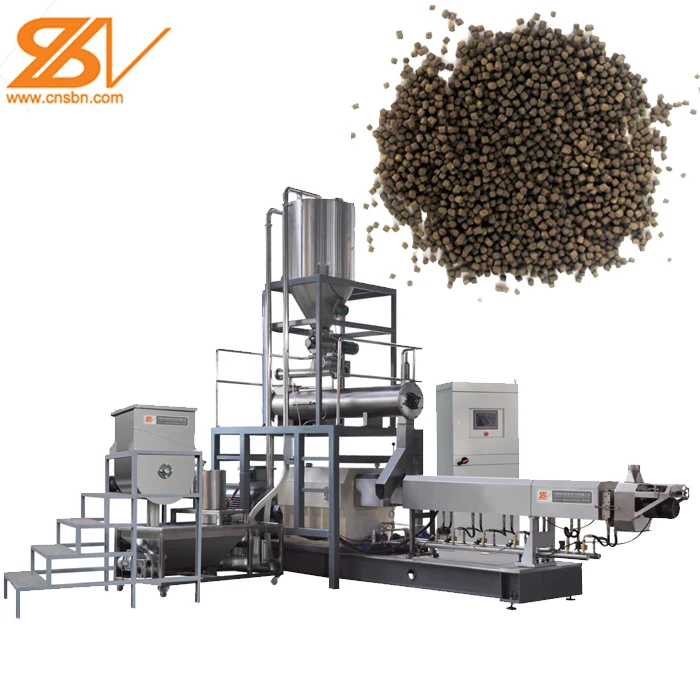 1000kg/h -1200kg/h Complete Floating sinking fish feed processing line making machine