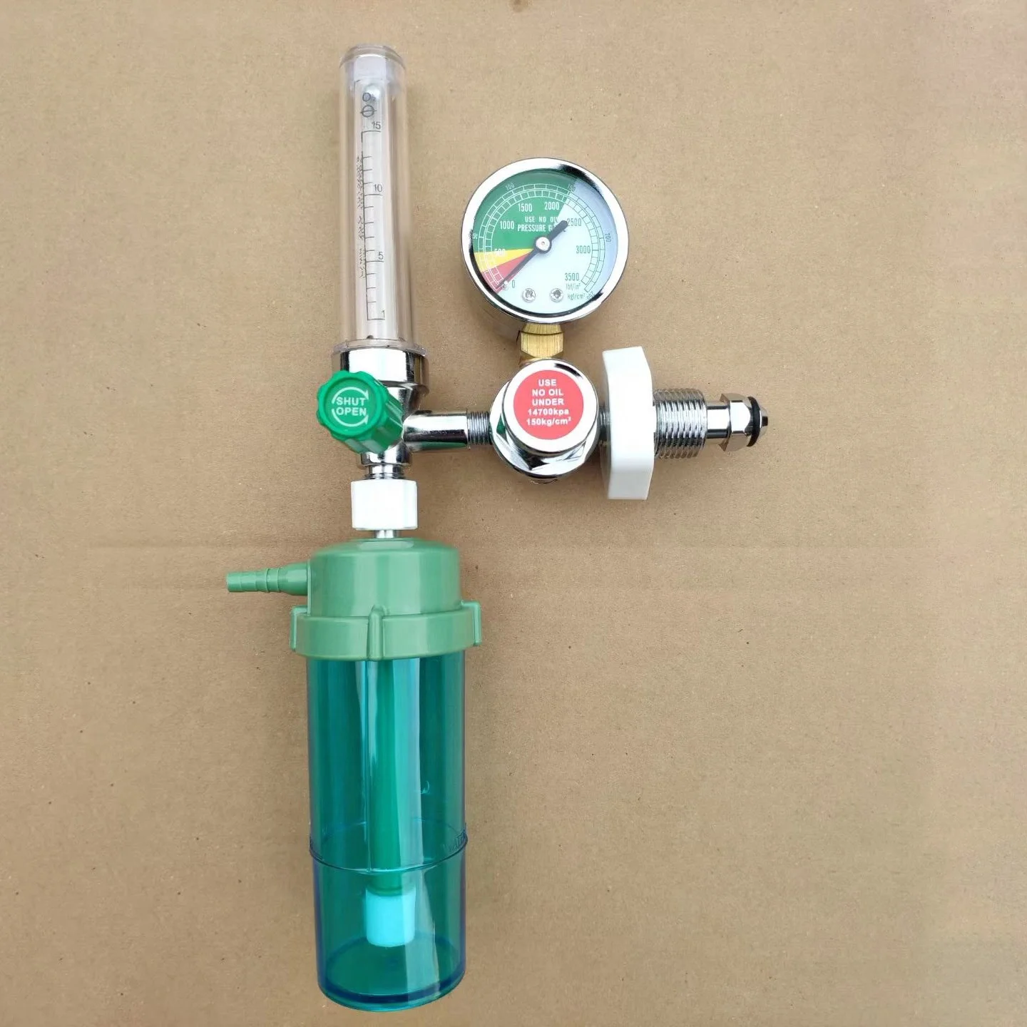 2022 Factory Supply reguladores de oxigeno medicinal cga540 humidifier flow regulator medical humidifier manometer