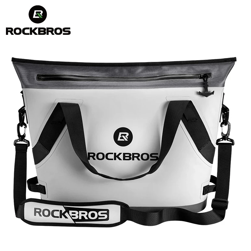 ROCKBROS очень большая джинсовая изолированная сумка для обеда еды без бисфенола А уличная водонепроницаемая сумка-холодильник