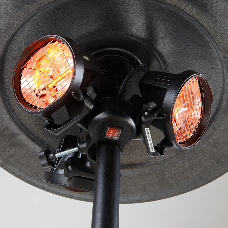 4X450W Outdoor electrical Patio heater with Ruby Lamp  fitted to 25-50mm pole