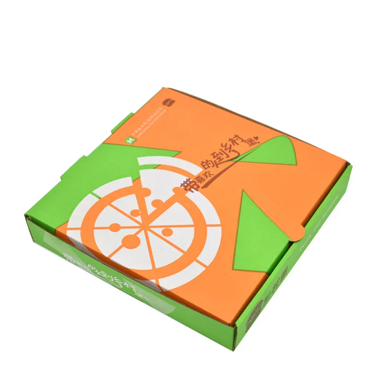 E Flute Custom Printed Pizza Box Recyclable Corrugated Box