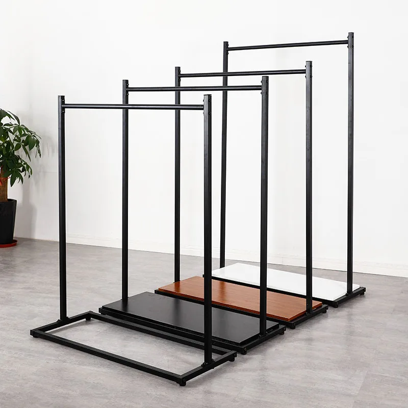 huohua wholesale hot selling women metal hanging clothes display racks
