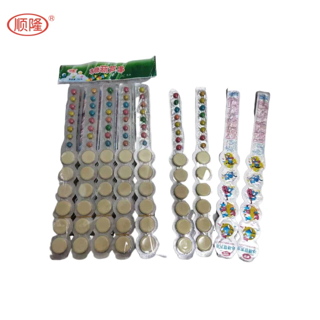 
Milk tablet candy and chocolate bean irregular borehole 