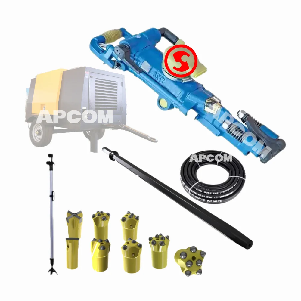 APCOM Y24 YT27 YT28 YT29 portable HANDHELD pneur matic pneurmatic Hand Held  Rock Drill Jack Hammer Breaker Machine Drilling Rig