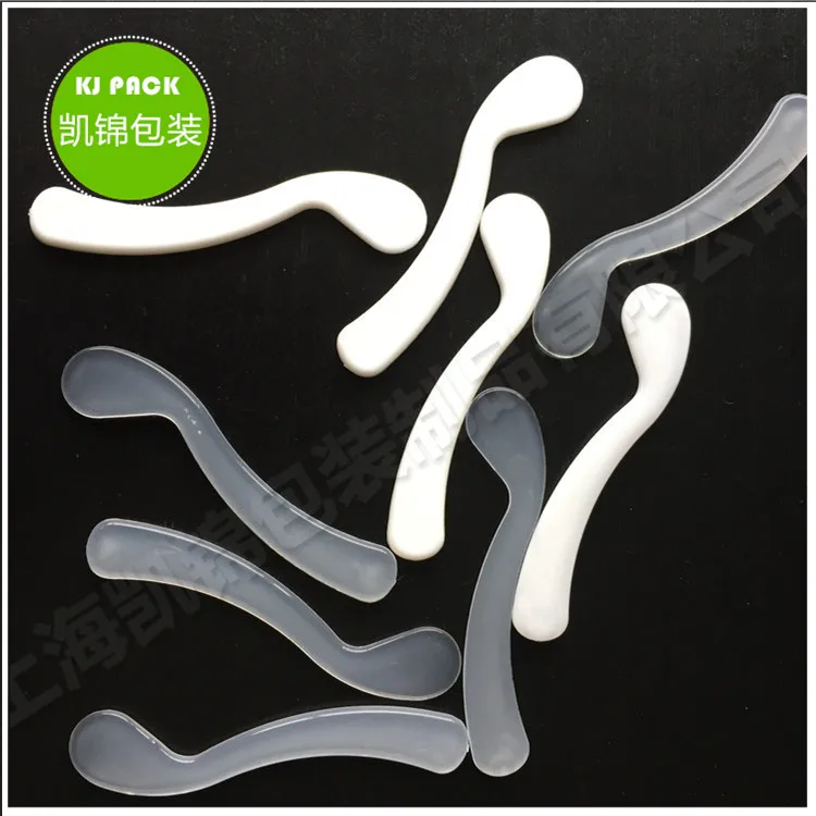  high selling Wholesale Custom Logo Transparent Plastic cosmetic facial spatula face cream