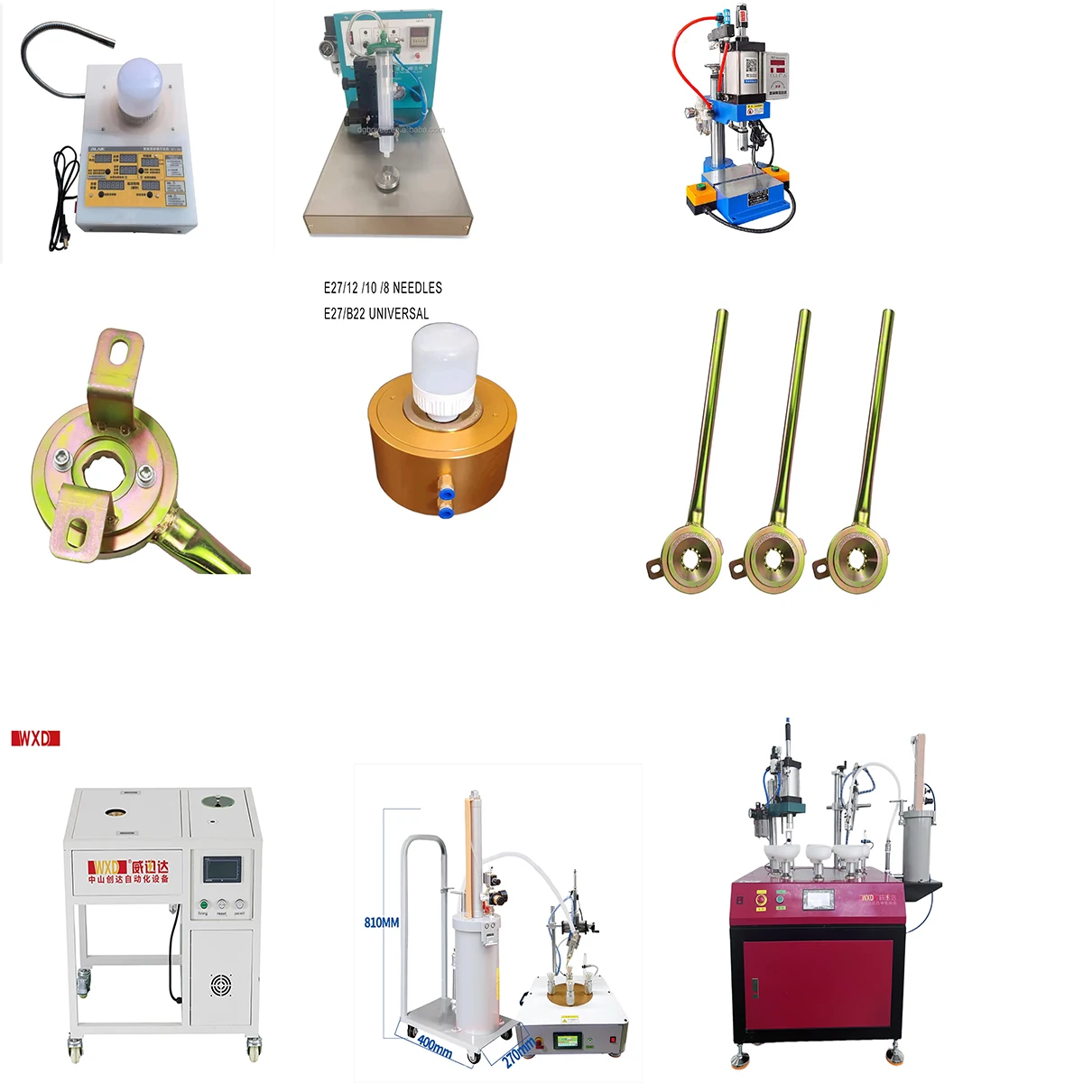 Semi-automatic bulb assembly machine small machine for making round lamp shade Suitable for E27 lampshade manufacturing