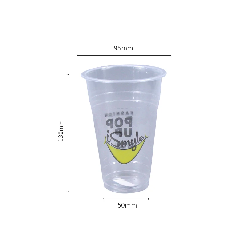 Wholesale printed logo shot coffee cup disposable plastic cup 7oz