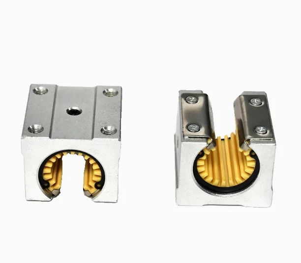 Domestic aluminum SBR  sliding seat anodized self-lubricating engineering plastic linear bearing  open sliding seat