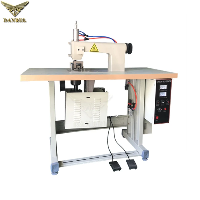 Термопластичный ткани Nonwoven детали для сварки и резки 1500W - 2600W Ультразвуковая швейная машина изготовления ролик до