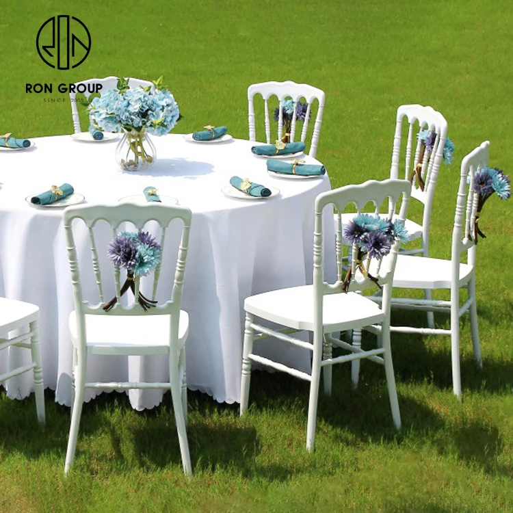 China catering venue white luxury stackable metal hotel fancy elegant party event napoleon wedding furniture chairs design