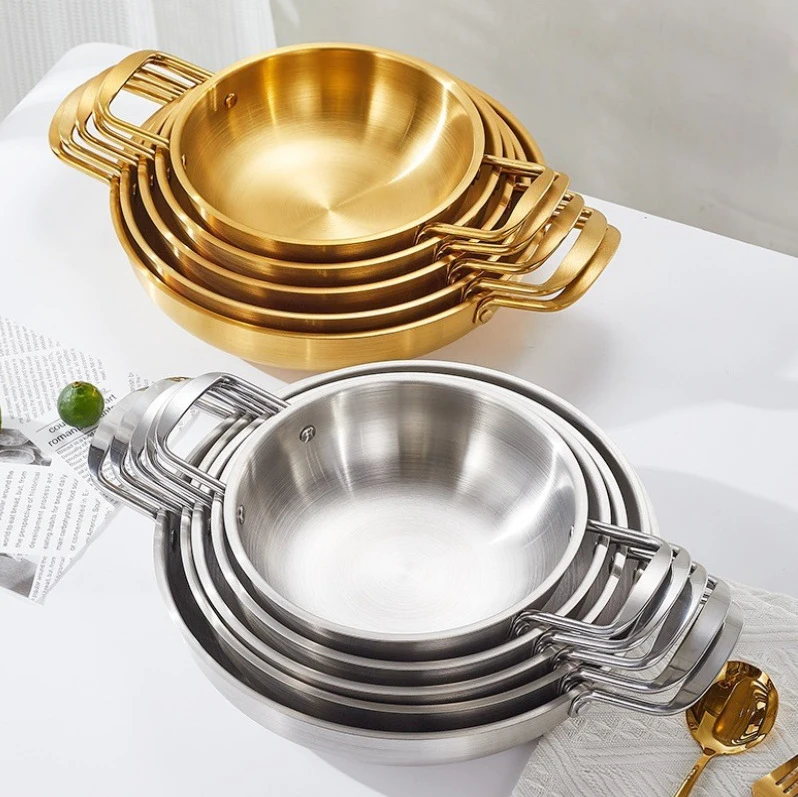 Small Household Kitchen Cooking Set Korean Ramen Noodle Hot Soup Pot with Induction Bottom Utensil for Instant Noodles