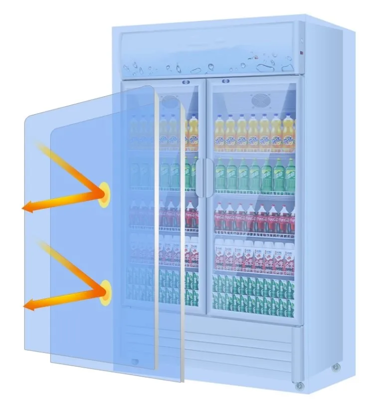 Wholesale factory supply grocery store freezer chiller vertical showcase