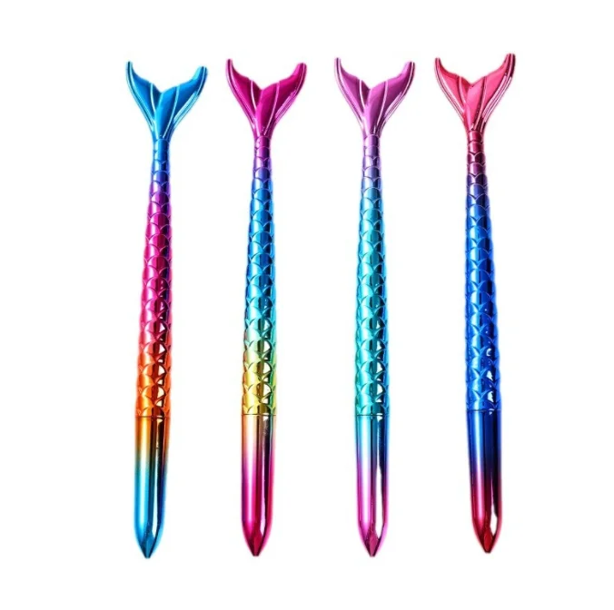 Fashionable mermaid tail gift pen creative colorful gel ink pen