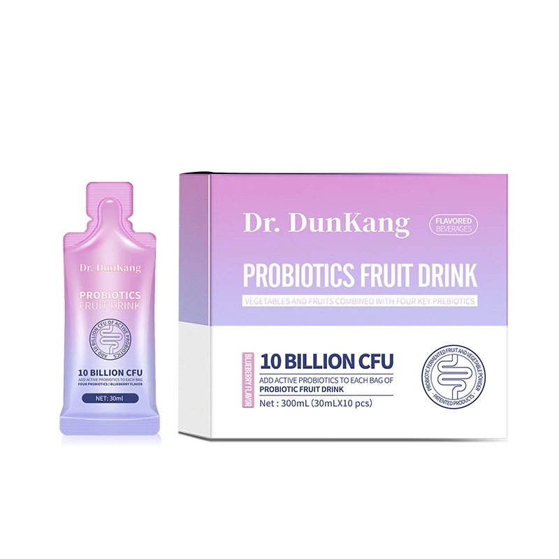 DunKang Probiotic Fruit & Vegetable Drink with CFU Bacteria is good for intestinal health.
