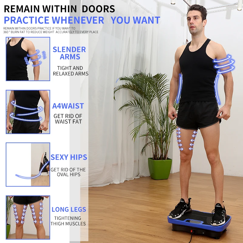 Popular Trends  Mini Vibration Plate Machine for Weight Loss Whole Body Crazy Fit Massage Vibration Plate