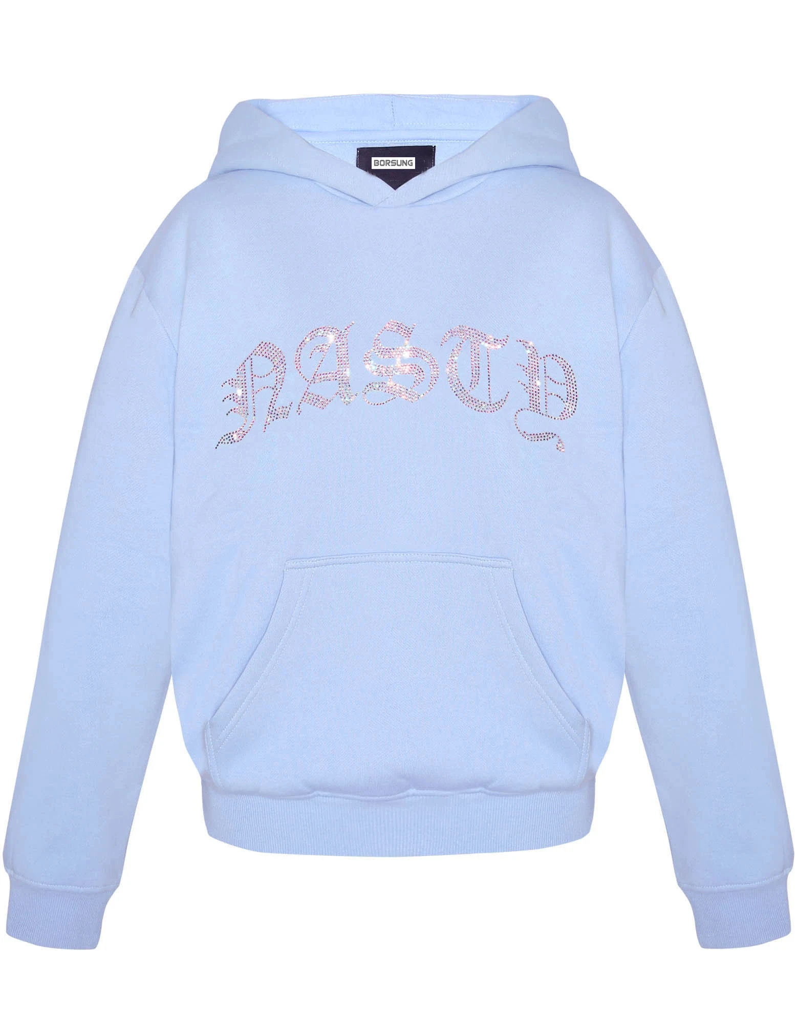 
Manufacturers Hip Hop Graphic Blanket Fitted Color Blue Hoody Rhinestone Sports Women Hoodies 2020 