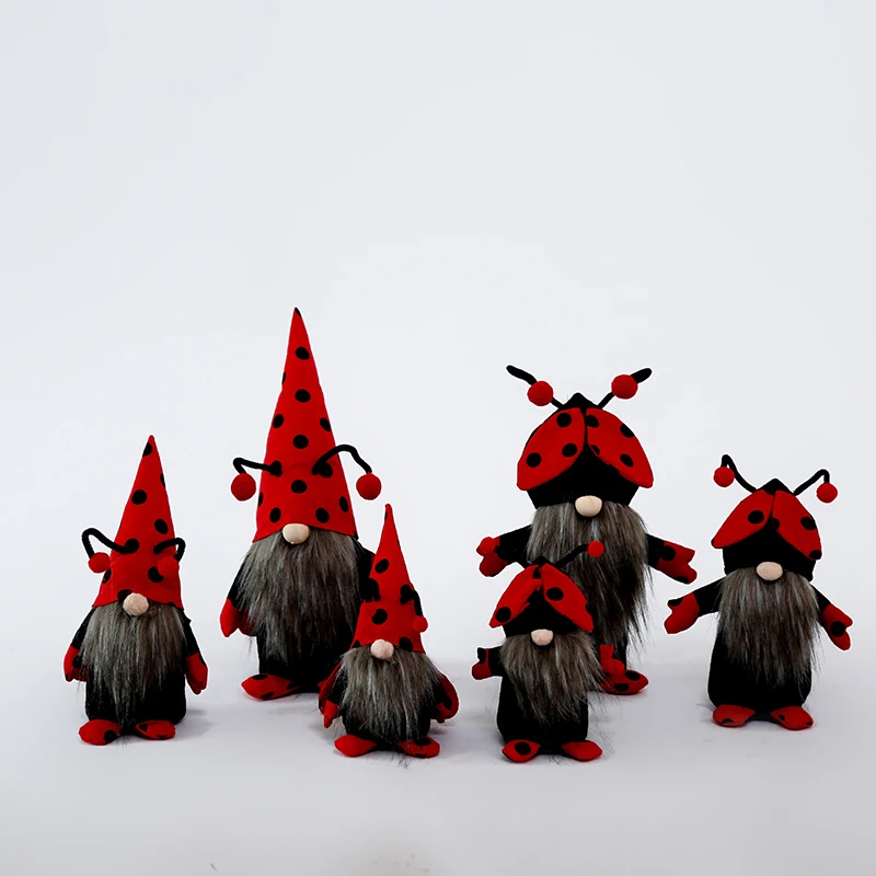 World Bee Day Faceless Doll Ornaments Handmade Sunflower Gnome Doll Decorations Coccinella Septempunctata Honeybee Gift