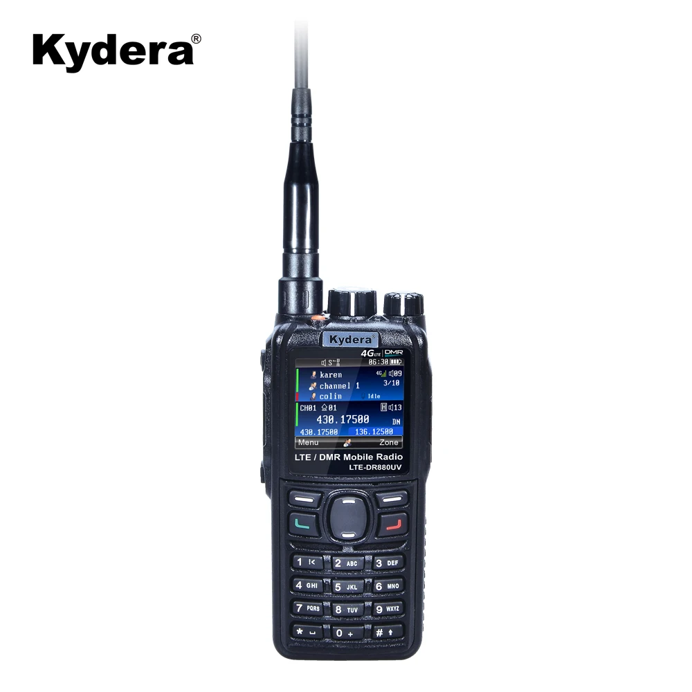 Kydera 4g LTE DMR двухстороннее радио + аналоговая полицейская Удобная рация LTE-DR880UV с системой