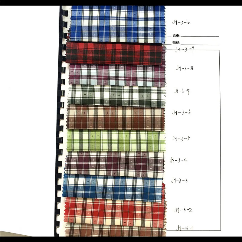Powerful Manufacturers Checkered Lining Fabric 100 Polyester Yarn-dyed Sleeve Garment Lining Plaid Fabric