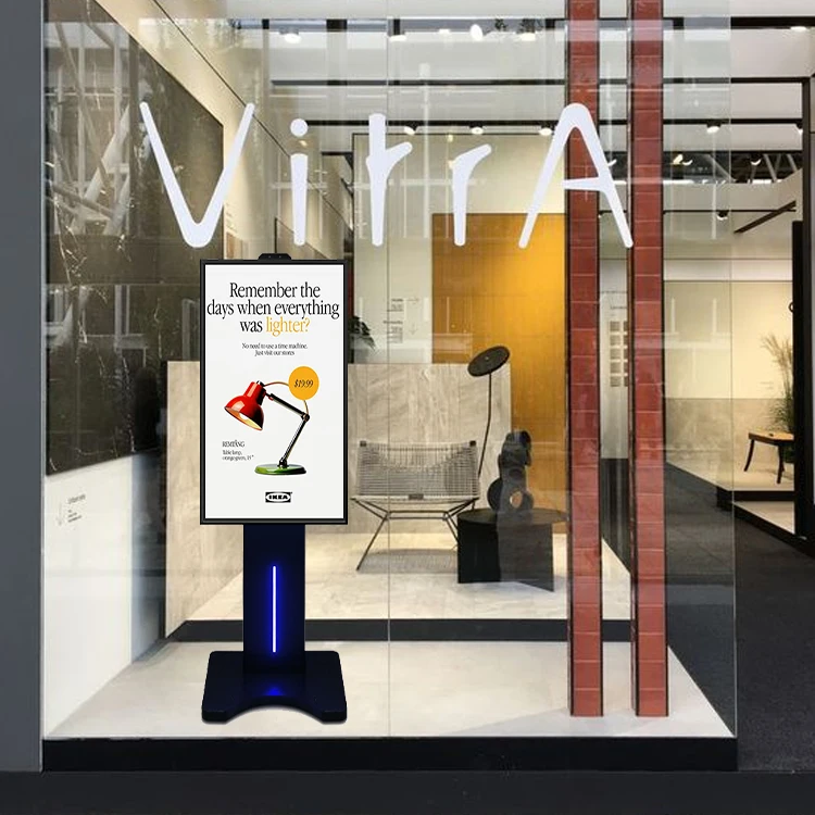 43 inch Indoor Shop Window Facing LCD Monitor Commercial Elevator Advertising Display Screen Smart TV Windows Digital Signage