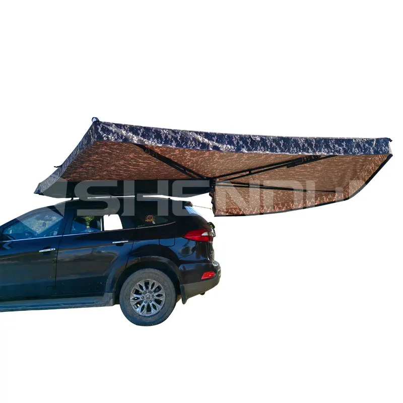 Retractable folding car roof side awning 270 degree cover tent camping umbrella free standing Traveling Family Camp Awning Tent
