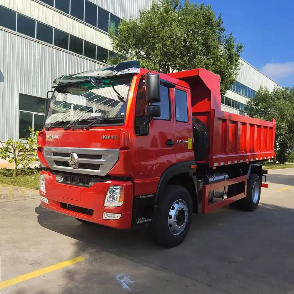 Chian Factory Price Sinotruk Howo Homan 4X2 4X4 Dumper Cargo Light Tipper Dump Truck For Sale