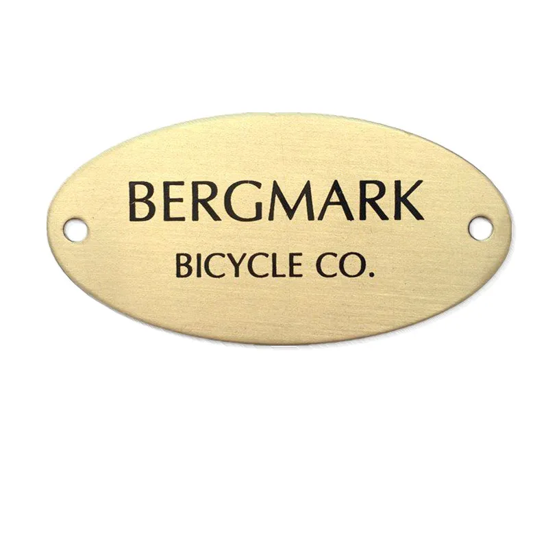 Wholesale 3d Embossed Sign Custom Metal Nameplate  antiquated Logo Engraving brass nameplate