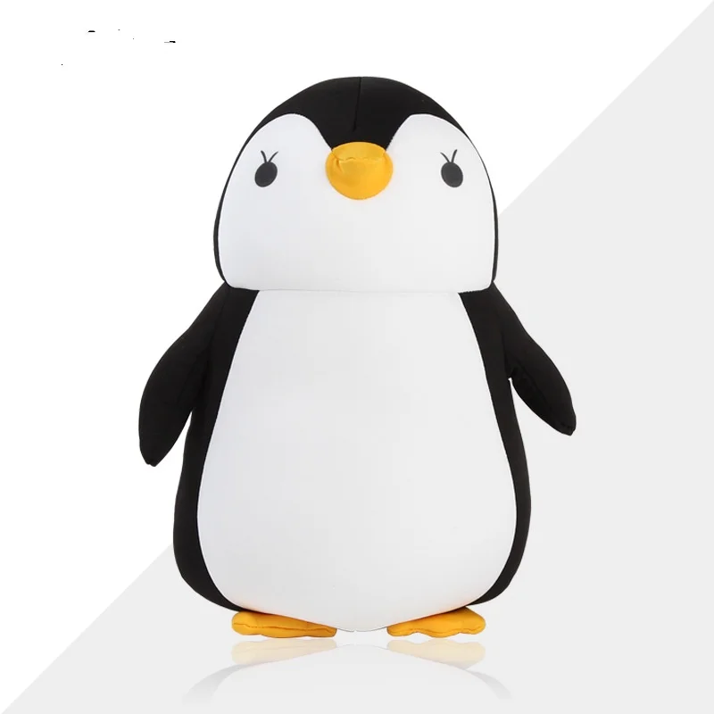 Personalized 2 in 1 switch plush soft stuffed animal penguin u shape pillow cushion cheap Kids travel neck pillow